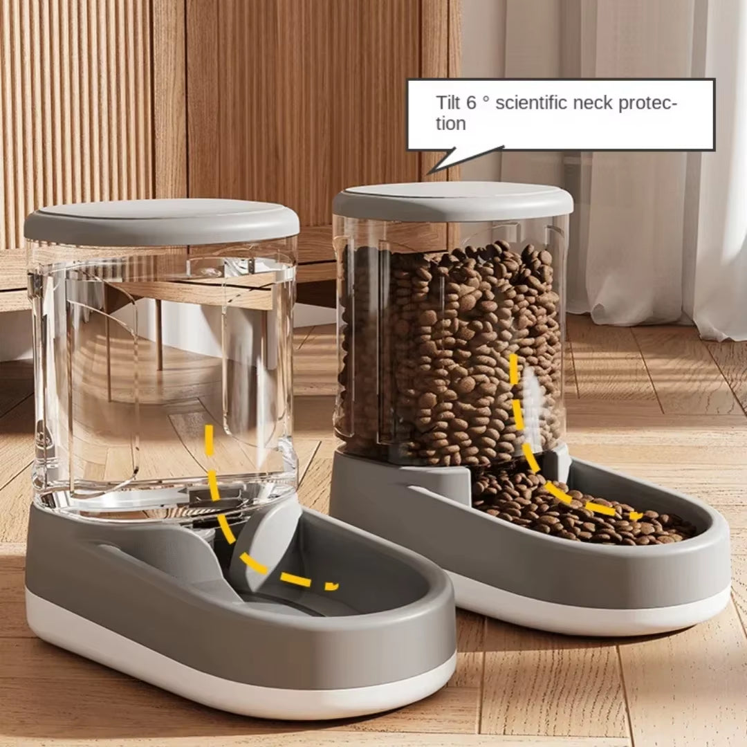 Dog Water Dispenser Automatic Cats Feeder Pet Feeder Dog Water Feeding Cat Drinking Water Flowing Water Gravity Food Feeder