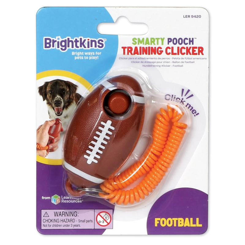 Brightkins Smarty Pooch! Dog Training Clicker - Football