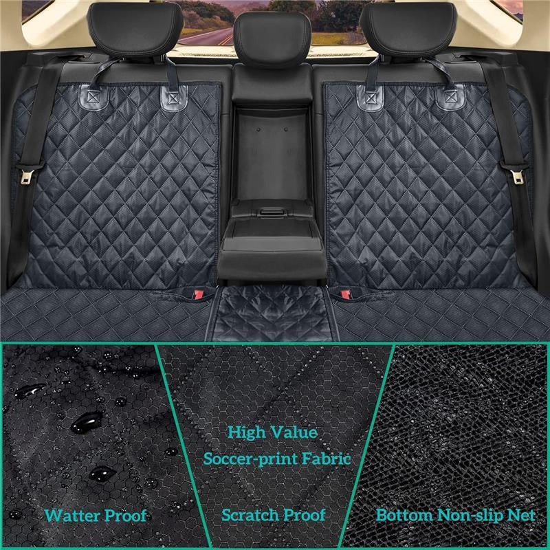 Dog Car Seat Cover for Back Seat Cover,Non Stick Fur Rear Seat Protector for Pet,Nonslip Waterproof Durable Universal Fit Interior Backseat Covers for Auto Van SUV