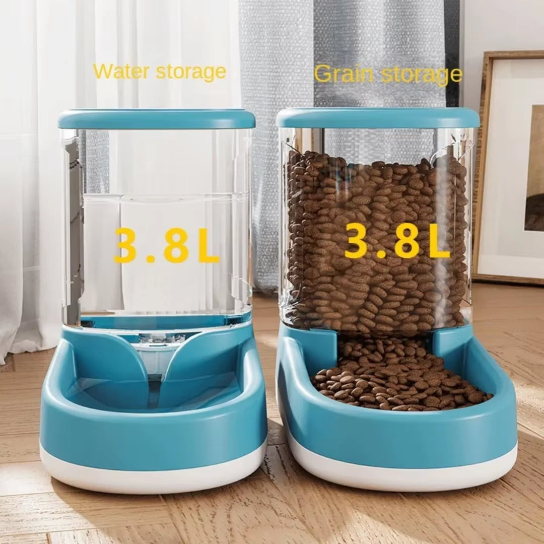 Dog Water Dispenser Automatic Cats Feeder Pet Feeder Dog Water Feeding Cat Drinking Water Flowing Water Gravity Food Feeder