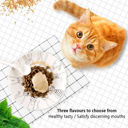 Pet Snacks Catsauce Raw Bone Meat Nutrition Tuna Beef Cat Wet Food Packs Milkshake Cat Snacks Cat Strips Pet Food Hair Beauty