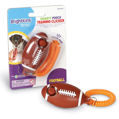 Brightkins Smarty Pooch! Dog Training Clicker - Football