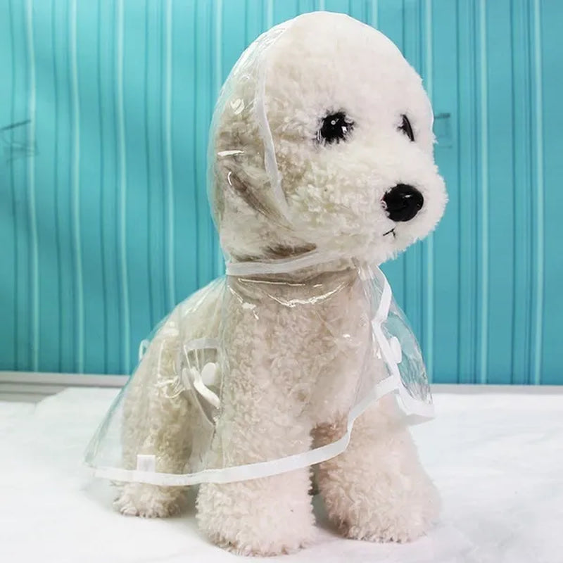 Waterproof Dog Raincoat with Hood Transparent Pet Dog Puppy Rain Coat Cloak Costumes Clothes for Dogs Pet Supplies Puppy Clothes