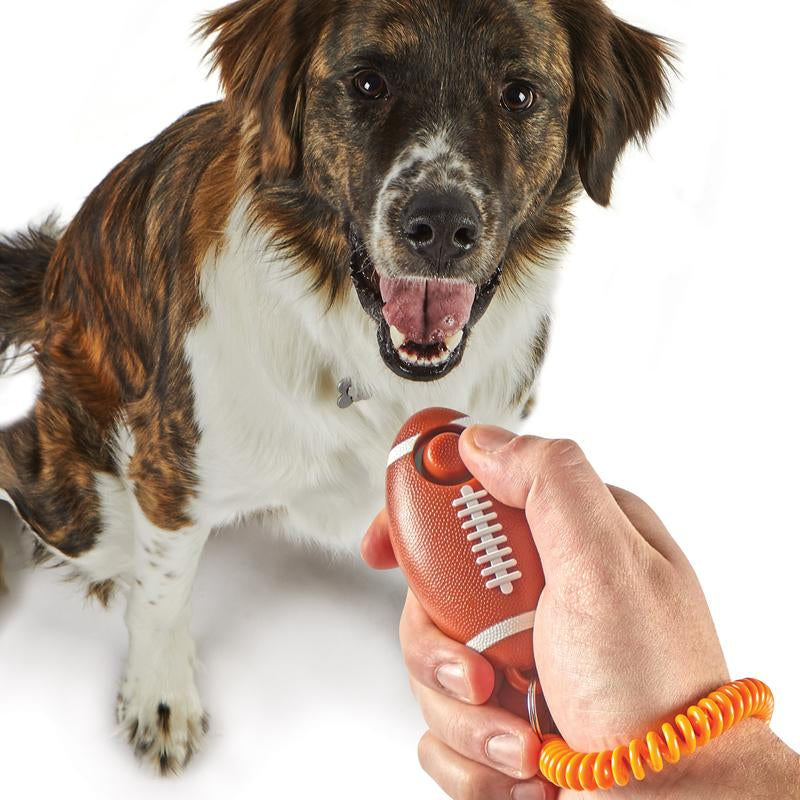 Brightkins Smarty Pooch! Dog Training Clicker - Football