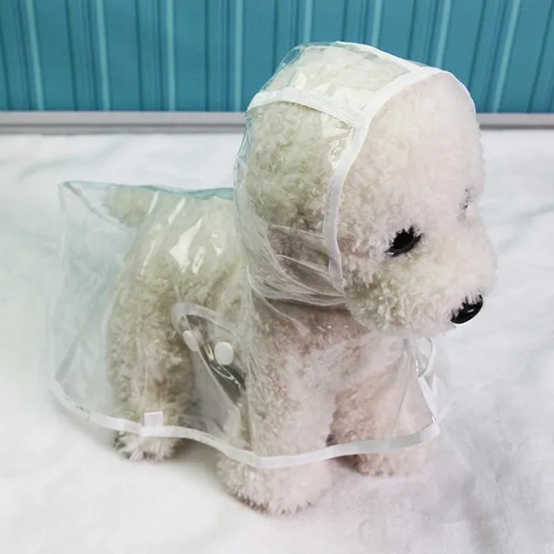 Waterproof Dog Raincoat with Hood Transparent Pet Dog Puppy Rain Coat Cloak Costumes Clothes for Dogs Pet Supplies Puppy Clothes