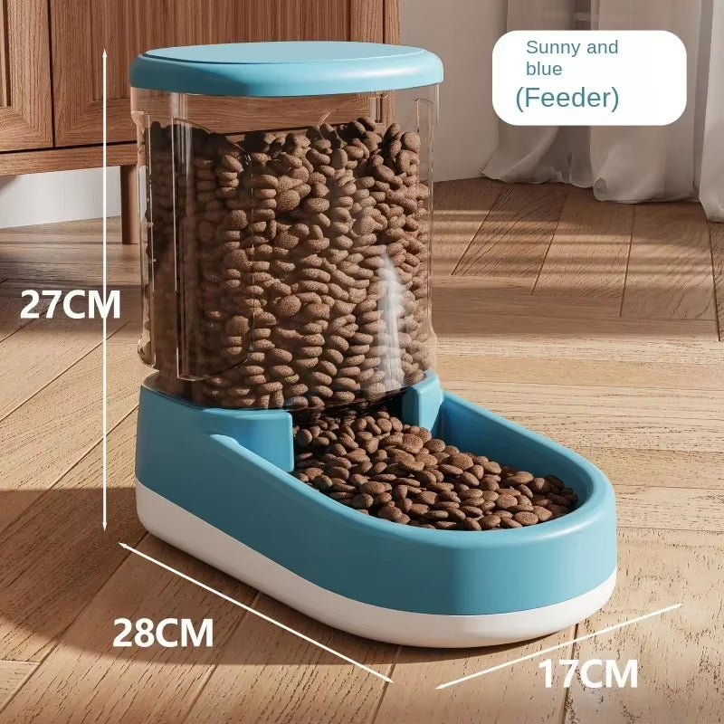 Dog Water Dispenser Automatic Cats Feeder Pet Feeder Dog Water Feeding Cat Drinking Water Flowing Water Gravity Food Feeder