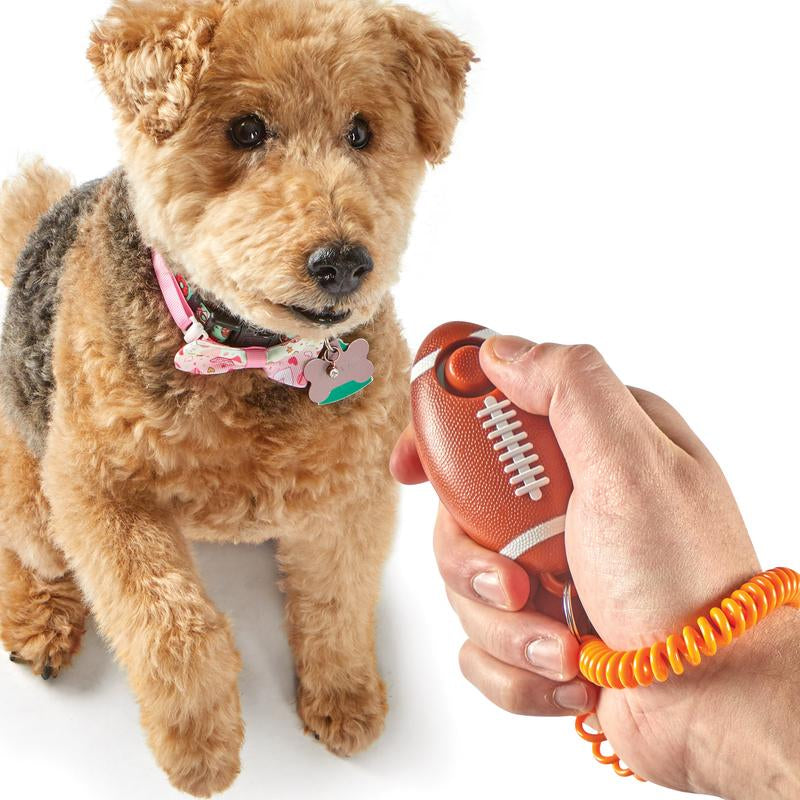 Brightkins Smarty Pooch! Dog Training Clicker - Football